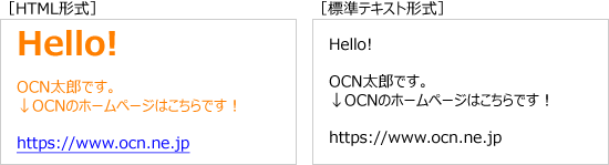 メールの文字色や大きさを変える Pc Ocnメール Webメール Ocn Ntt Com お客さまサポート
